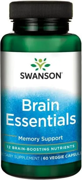 Swanson Brain Essentials Добавка за здравето на мозъка х 60 капсули