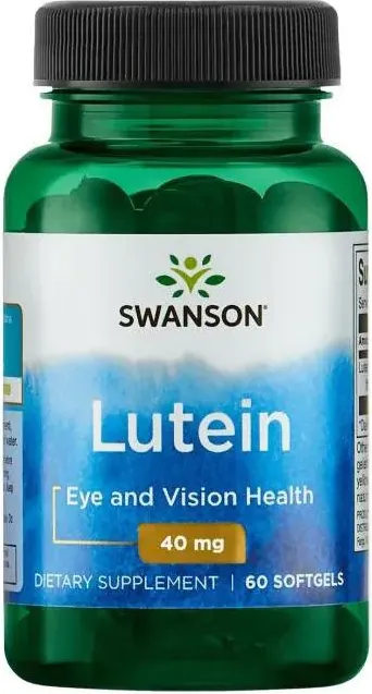 Swanson Lutein Лутеин 40 мг х 60 софтгел капсули