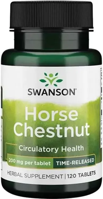 Swanson Timed-Release Horse Chestnut Див конски кестен с 22 % есцин 200 мг х 120 таблетки