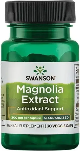 Swanson Magnolia Extract - Standardized Екстракт от магнолия – стандартизиран 200 мг x 30 капсули