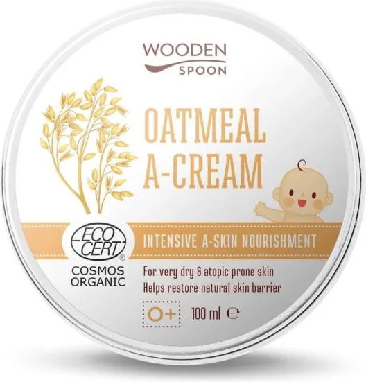 Wooden Spoon Био Успокояващ А-крем с овес 100 мл