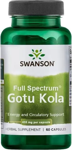 Swanson Gotu Kola Готу Kола 435 мг х 60 капсули