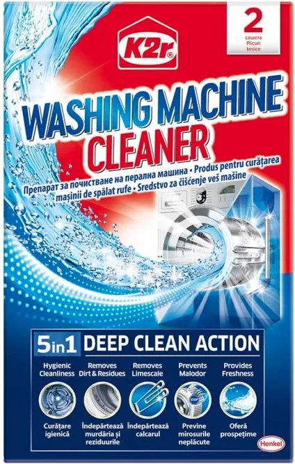 K2R Washing Machine Cleaner Добавка за почистване на пералня 5 в 1 х 2 бр