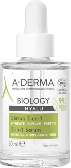 A-Derma Biology Hyalu Серум за лице 3в1 30 мл