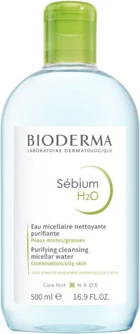 Bioderma Sebium Мицеларна вода за мазна и акнеична кожа 500 мл