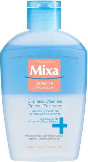 Mixa Optimal Tolerance Двуфазен почистващ лосион за лице 125 мл