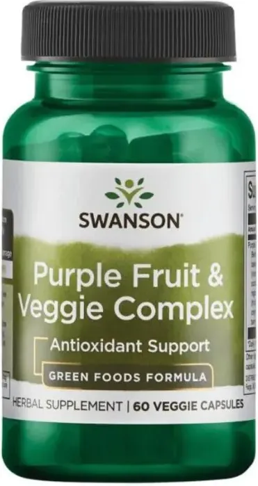 Swanson Purple Fruit & Veggie Complex Комплекс Пурпурни Антиоксиданти х60 веге капсули