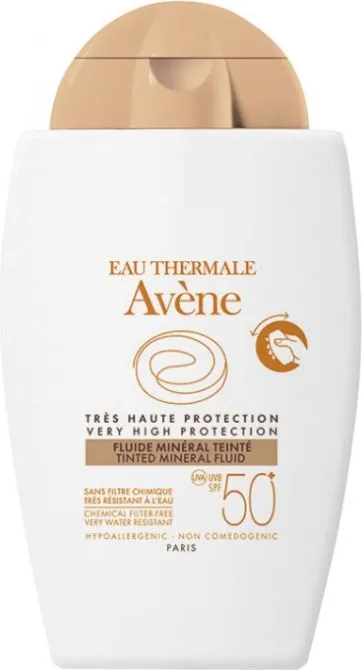 Avene Слънцезащитен минерален тониран флуид SPF50+ 40 мл