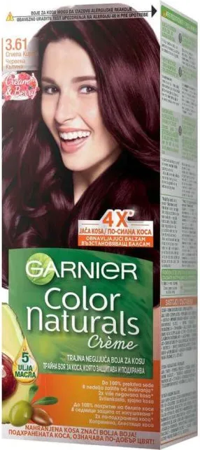 Garnier Color Naturals Трайна боя за коса, 3.61 Luscious Blackberry