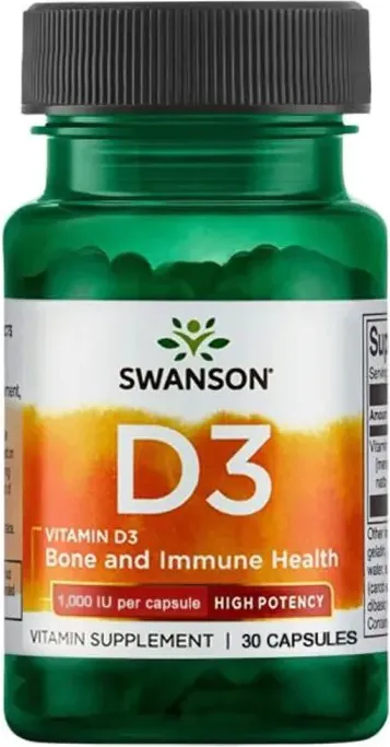 Swanson Vitamin D3 Витамин D3 25 х 30 капсули