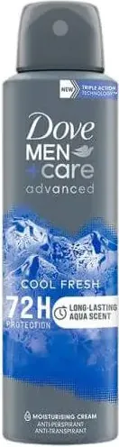 Dove Men+Care Advanced Cool Fresh Дезодорант спрей против изпотяване за мъже 150 мл