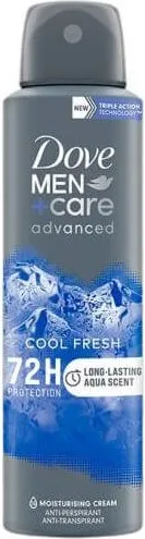 Dove Men+Care Advanced Cool Fresh Дезодорант спрей против изпотяване за мъже 150 мл