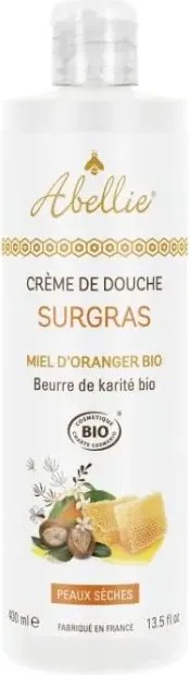 Creme de Douche Surgras Душ крем за тяло с портокалов цвят, мед и масло от ший 400 мл Abellie