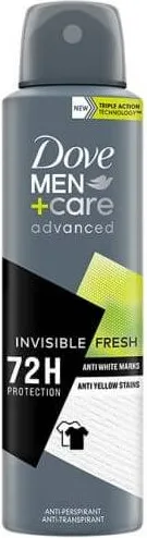 Dove Men+Care Advanced Invisible Fresh Дезодорант спрей против изпотяване за мъже 150 мл