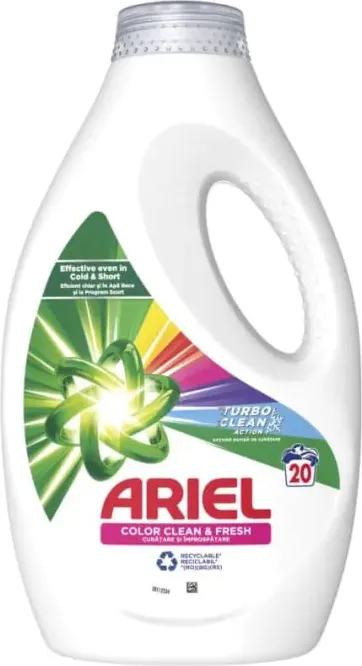 Ariel Течен перилен препарат за цветно пране Color Clean & Fresh 1.1 л