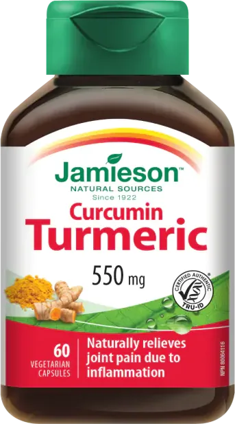 Jamieson Turmeric Куркума 550 мг х 60 капсули