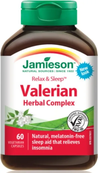 Jamieson Valerian Herbal Complex Билков комплекс с валериан 50 мг 60 капсули