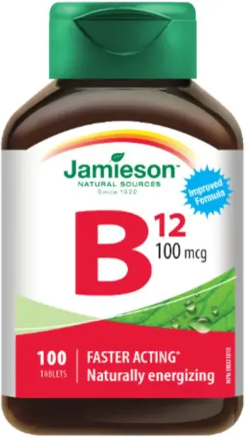 Jamieson Витамин В12 100 мг х 100 таблетки