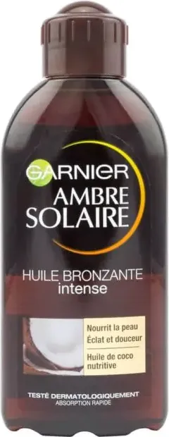 Garnier Ambre Solaire Подхранващо масло за бронзов тен с аромат на кокос 200 мл