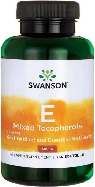 Swanson Vitamin E Mixed Tocopherols Витамин Е смесени токофероли 400 IU 268 мг х 250 софтгел капсули