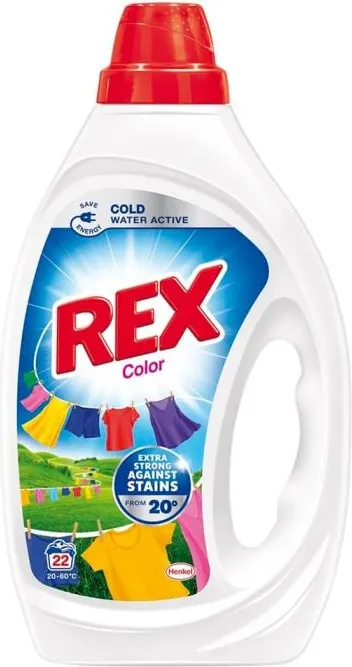 Rex Color Течен перилен препарат за цветно пране 990 мл