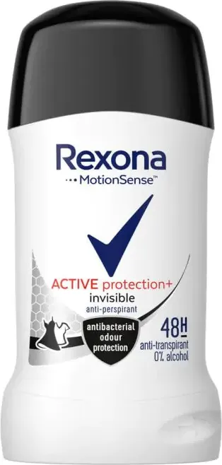 Rexona Active Protection + Invisible Стик против изпотяване за жени 40 мл