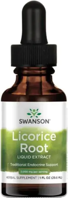 Swanson Licorice Root Liquid Extract Течен екстракт от женско биле 29,6 мл