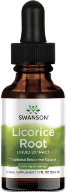 Swanson Licorice Root Liquid Extract Течен екстракт от женско биле 29,6 мл