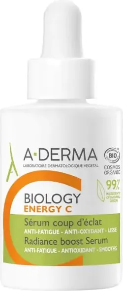 A-Derma Biology Energy C Озаряващ бустер серум 30 мл