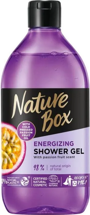 Nature Box Passion Fruit Oil Натурален душ гел с маракуя 385 мл