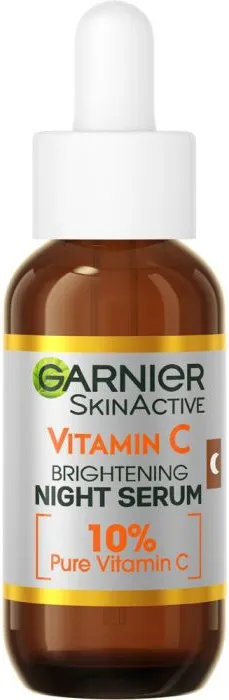 Garnier Skin Naturals Vitamin C Нощен серум за озаряване на лицето 30 мл