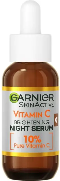 Garnier Skin Naturals Vitamin C Нощен серум за озаряване на лицето 30 мл