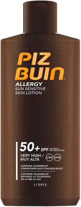 Piz Buin Allergy Слънцезащитен лосион за алергична кожа SPF50+ x 200 мл