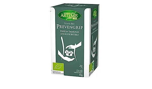 Prevengrip Чай при настинка и грип 30 гр х 20 филтърни пакетчета Artemis Bio