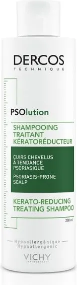 Vichy Dercos PSOlution Шампоан против пърхот за скалп, склонен към псориазис 200 мл