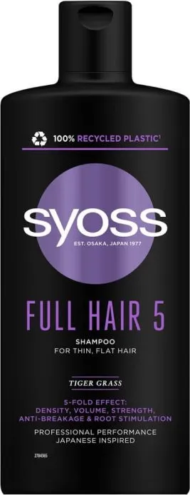 Syoss Full Hair 5 Шампоан за фина и тънка коса 440 мл