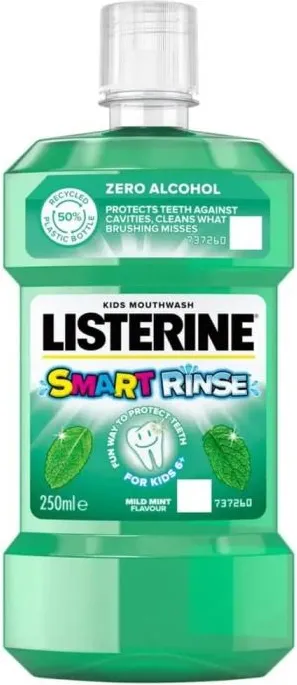 Listerin Smart Rinse Mild Mint Вода за уста за деца антиплака 250 мл