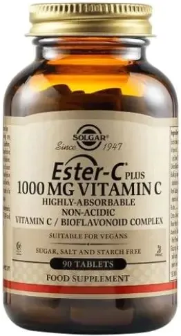 Solgar Ester C Естер С за висок имунитет 1000 мг х90 таблетки