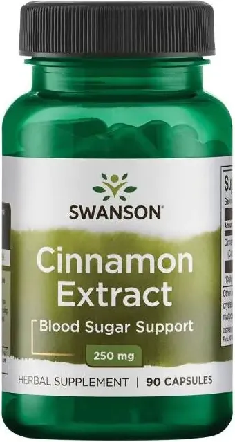 Swanson Cinnamon Extract Екстракт от канела 250 мг х 90 капсули