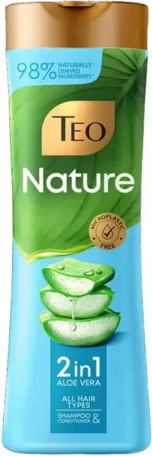 Teo Nature Shampoo 2in1 Aloe Vera Шампоан за всеки тип коса 350 мл