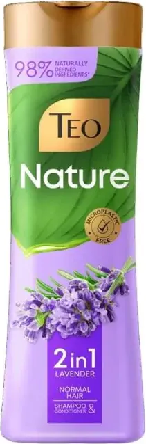 Teo Nature Shampoo 2in1 Lavender Шампоан за нормална коса 350 мл