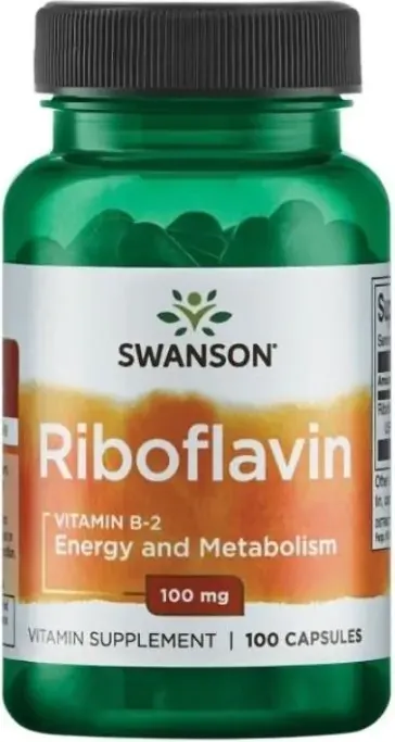 Swanson Riboflavin Vitamin B-2 за енергия и добър метаболизъм х100 капсули