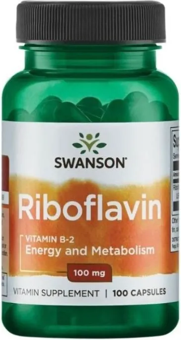 Swanson Riboflavin Vitamin B-2 за енергия и добър метаболизъм х100 капсули