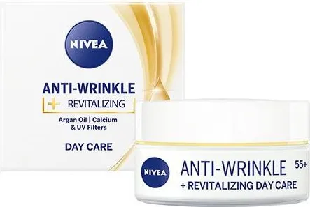 Nivea Anti-Wrinkle Plus Регенериращ дневен крем против бръчки 55+ 50 мл