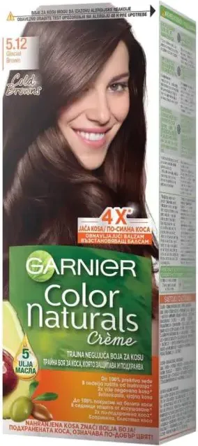 Garnier Color Naturals Трайна боя за коса, Cold  Browns 5.12 Glacial Brown