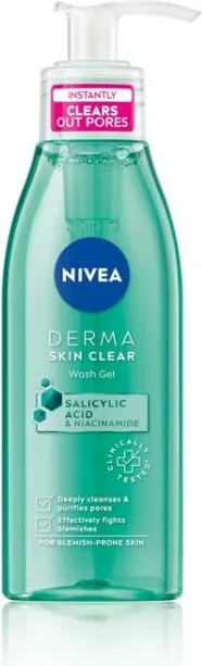 Nivea Derma Skin Clear Измиващ гел за лице 150 мл