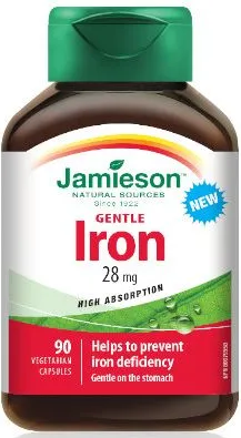 Jamieson Gentle Iron Желязо Комплекс 28 мг х 90 капсули