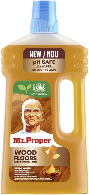 Mr. Proper Cleans and Protect  Универсален препарат за дървени повърхности 1 л