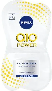 Nivea Q10 Power Маска за лице против бръчки 2 х 7,5 мл