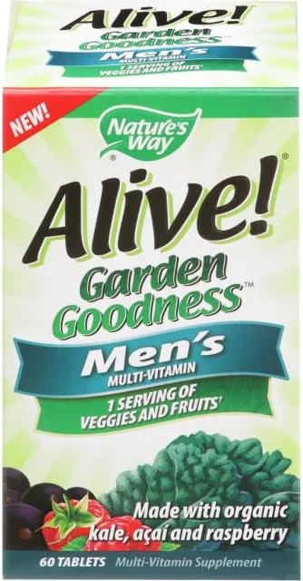 Nature's Way Alive Garden Goodness Men`s Мултивитамини за мъже х 60 таблетки